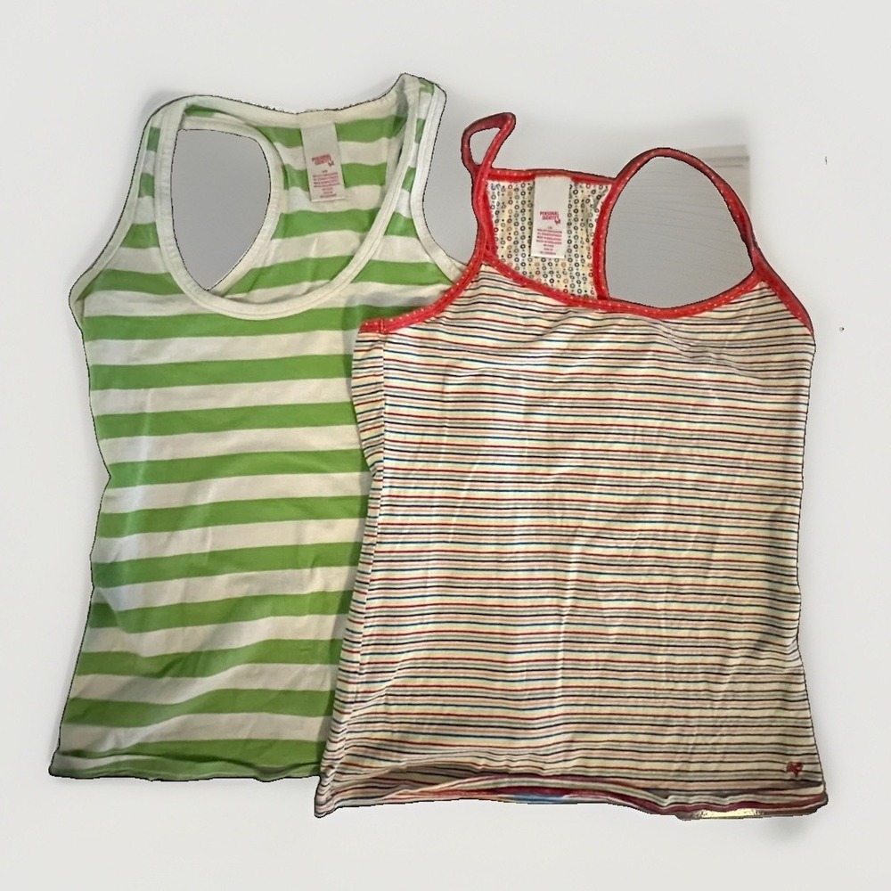 Personal Identity Y2K Tank Top Lot M / L Striped Racerback Cami Fairy Grunge 90s
